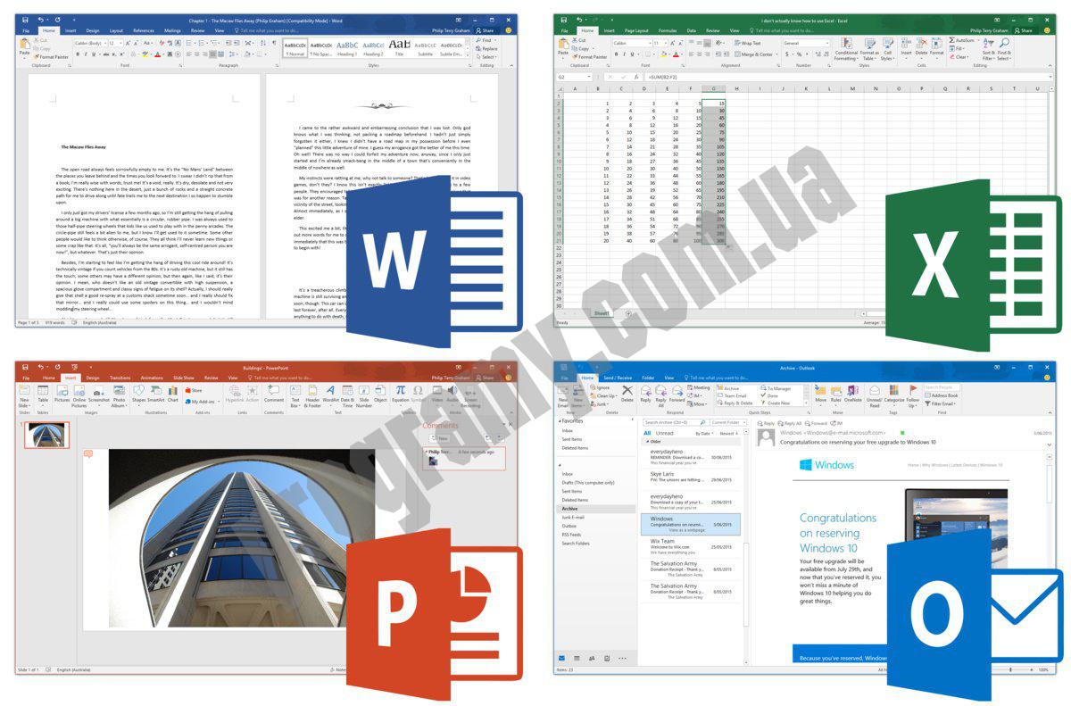 Скриншот Microsoft Office