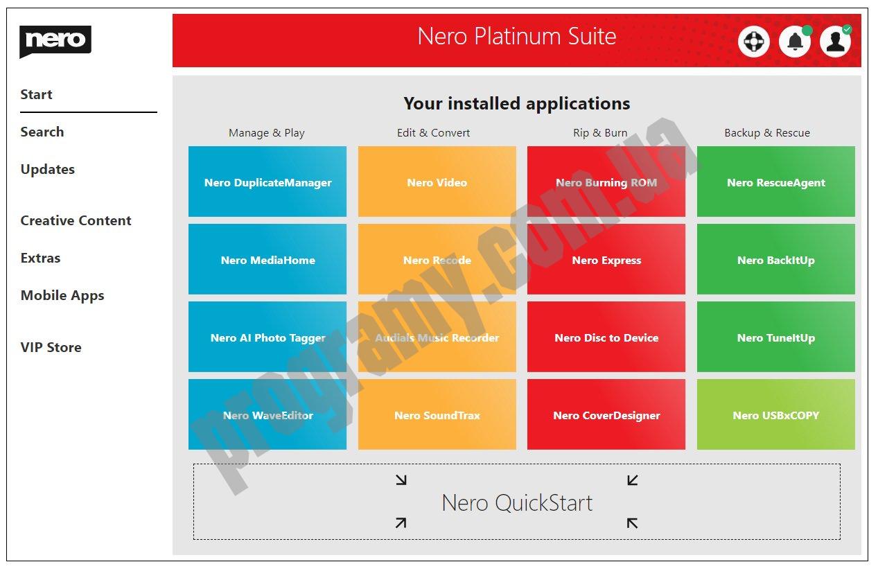 Скриншот Nero Platinum