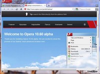 Скриншот Opera