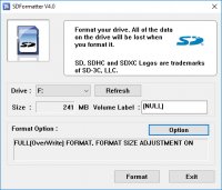 Скриншот SD Memory Card Formatter