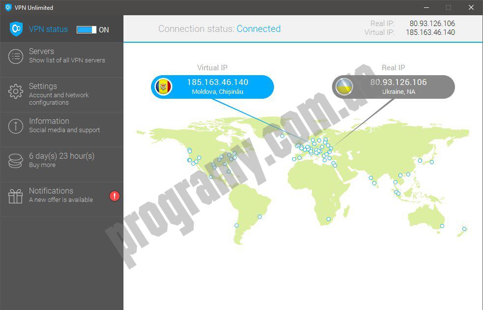 Скриншот KeepSolid VPN Unlimited